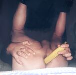 Banana nel culo come un cazzo duro