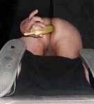 Banana nel culo come un cazzo duro
